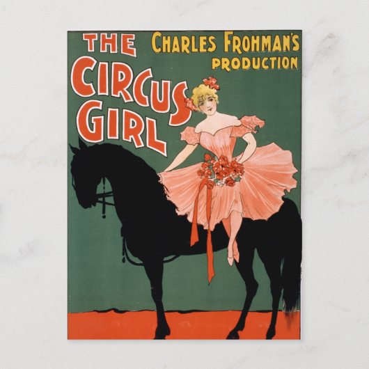 Charles Frohman's productie, The Circus Girl 3 Briefkaart (Voorkant)