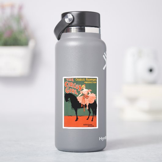 Charles Frohman's productie, The Circus Girl 3 Sticker (HydroFlask)