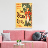 Charles Frohman's productie, The Circus Girl Canvas Afdruk (Insitu (Woonkamer))