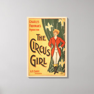 Charles Frohman's productie, The Circus Girl Canvas Afdruk