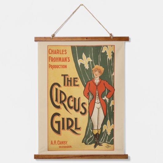 Charles Frohman's productie, The Circus Girl Hangend Wandkleed (Voorkant)