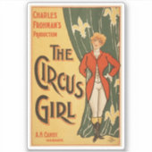 Charles Frohman's productie, The Circus Girl Sticker (Voorkant)