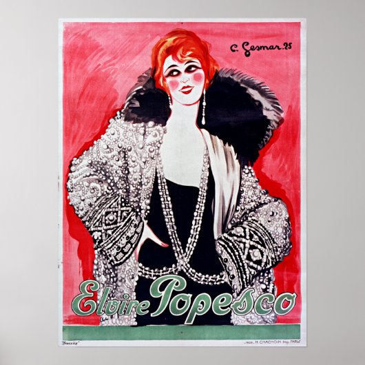 Charles Gesmar Elvire Popesco Poster (Voorkant)