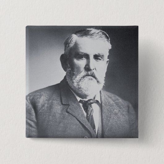 Charles Goodnight (foto op foto) Vierkante Button 5,1 Cm (Voorkant)
