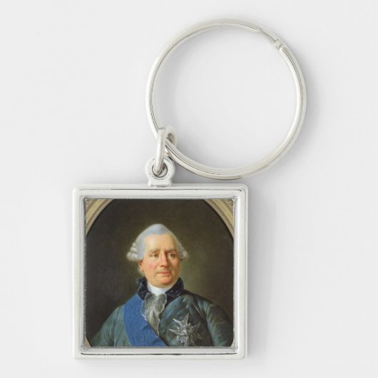 Charles Gravier Count van Vergennes Sleutelhanger (Voorkant)