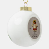 CHARLES GUARDIAN ANGEL KERAMISCHE BAL ORNAMENT (Links)