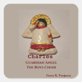 CHARLES GUARDIAN ANGEL VIERKANTE STICKER