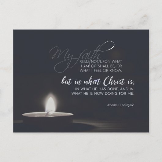 Charles H. Spurgeon - alleen in Christus Briefkaart (Voorkant)