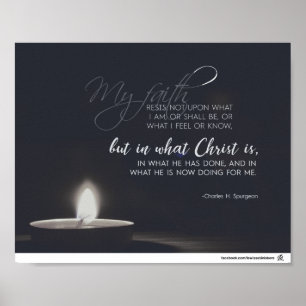 Charles H. Spurgeon - alleen in Christus Poster