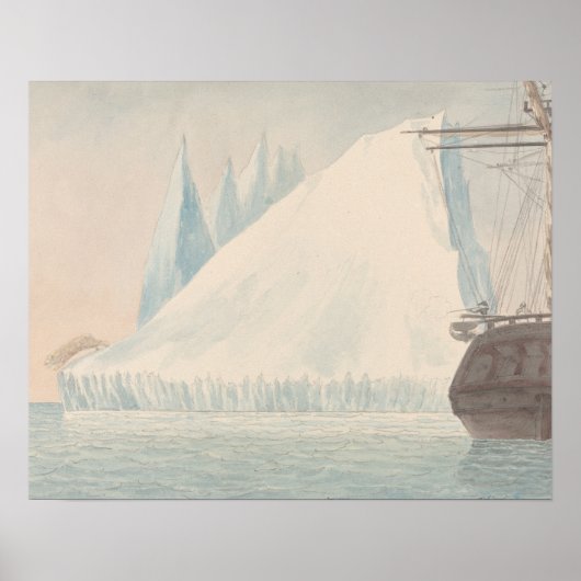 Charles Hamilton Smith - An Iceberg and Polar Beer Poster (Voorkant)