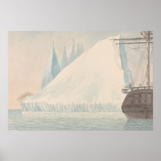 Charles Hamilton Smith - An Iceberg and Polar Beer Poster (Voorkant)