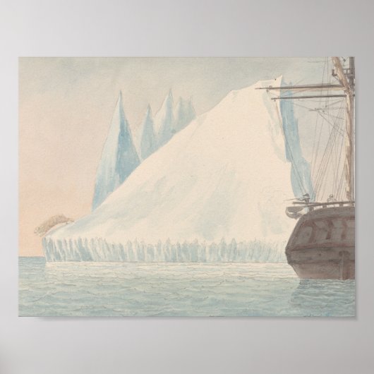 Charles Hamilton Smith - An Iceberg and Polar Beer Poster (Voorkant)