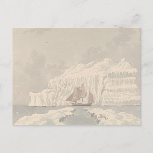 Charles Hamilton Smith. - Iceberg in de baai van B Briefkaart (Voorkant)