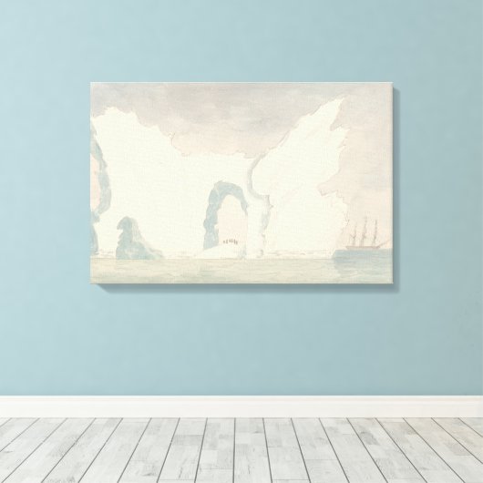 Charles Hamilton Smith - Remarkable Iceberg Canvas Afdruk (Insitu (Houten vloer))