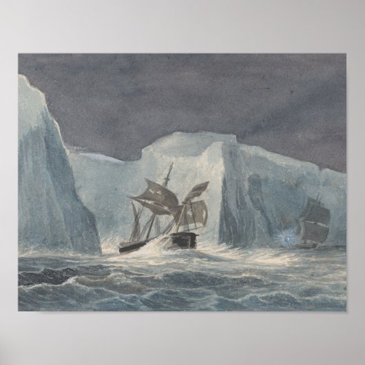 Charles Hamilton Smith - The Erebus Passing Poster (Voorkant)