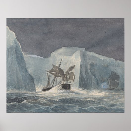 Charles Hamilton Smith - The Erebus Passing Poster (Voorkant)