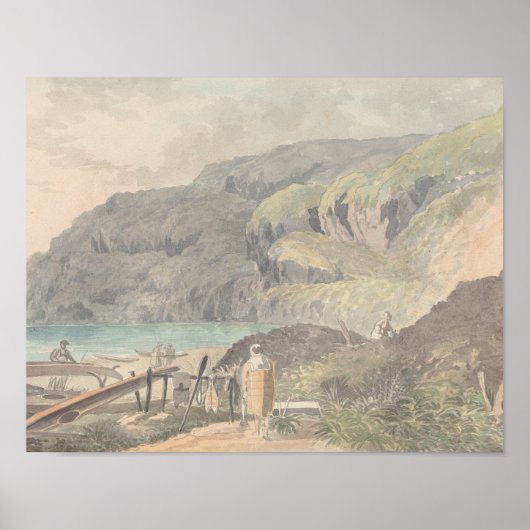 Charles Hamilton Smith - Uitzicht van een meer Poster (Voorkant)