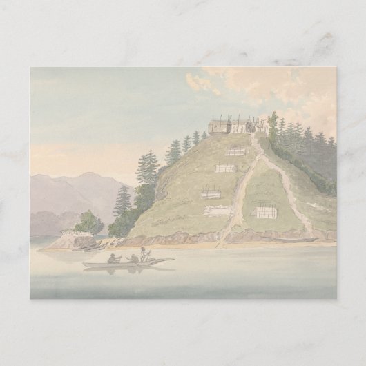 Charles Hamilton Smith - Village of Friendly India Briefkaart (Voorkant)