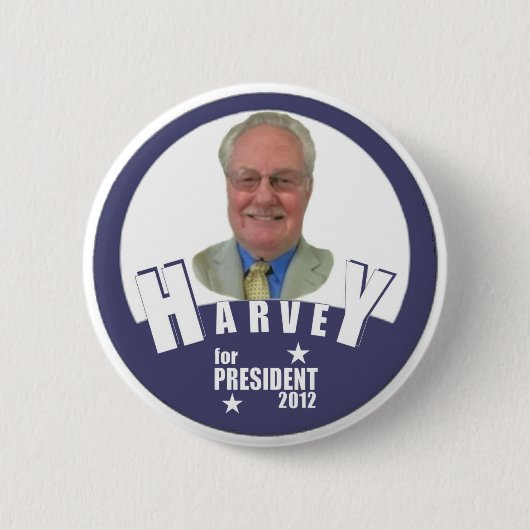 Charles Harvey voor President 2012 Ronde Button 5,7 Cm (Voorkant)