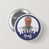 Charles Harvey voor President 2012 Ronde Button 5,7 Cm (Voorkant /achterkant)