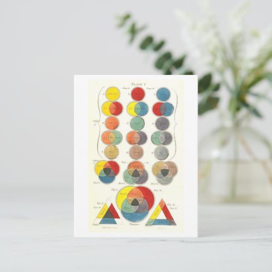  Charles Hayter Kleurendiagram Briefkaart (Staand voorkant)