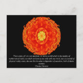 Charles Hermite citeert over wiskunde en waarheid Briefkaart (Voorkant)