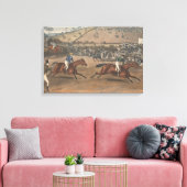 Charles Hunt - Leamington Grand Steeple Chase Canvas Afdruk (Insitu (Woonkamer))