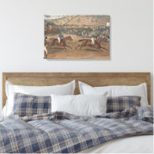 Charles Hunt - Leamington Grand Steeple Chase Canvas Afdruk (Insitu (Slaapkamer))
