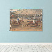 Charles Hunt - Leamington Grand Steeple Chase Canvas Afdruk (Insitu (Houten vloer))