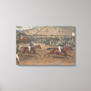Charles Hunt - Leamington Grand Steeple Chase Canvas Afdruk