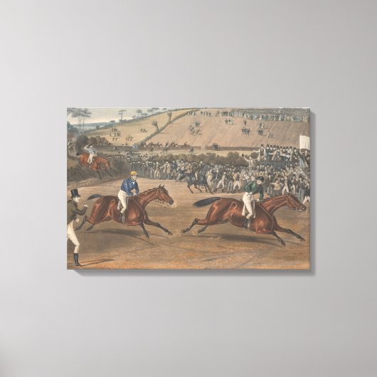 Charles Hunt - Leamington Grand Steeple Chase Canvas Afdruk (Voorkant)