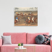 Charles Hunt - Leamington Grand Steeple Chase Canvas Afdruk (Insitu (Woonkamer))