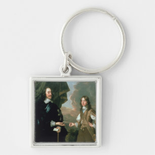 Charles I en James, Duke of York, c.1647 Sleutelhanger