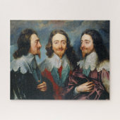 Charles I in drie posities │ Anthony van Dyck Legpuzzel (Horizontaal)