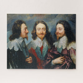 Charles I in drie posities │ Anthony van Dyck Legpuzzel