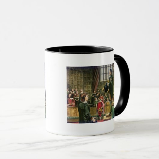 Charles I in het Lagerhuis Mok (Voorkant rechts)