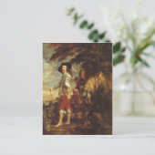 Charles I, koning van Engeland bij de tante door V Briefkaart (Staand voorkant)