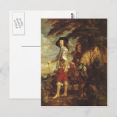 Charles I, koning van Engeland bij de tante door V Briefkaart (Voorkant / Achterkant)