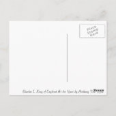 Charles I, koning van Engeland bij de tante door V Briefkaart (Achterkant)