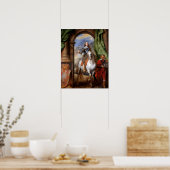 Charles I op Horseback van Van Dyck Poster (Keuken)
