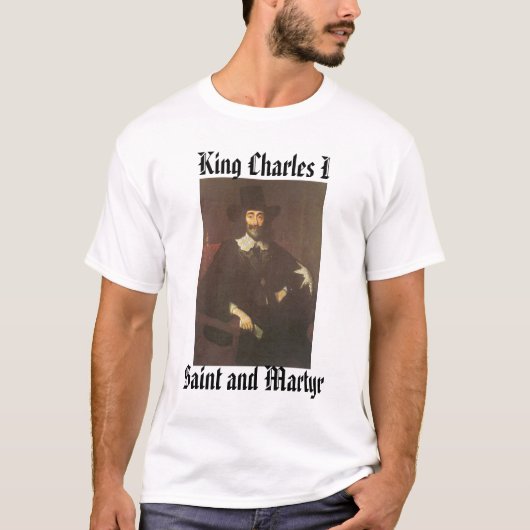 Charles I, Saint en Martyr, koning Charles I T-shirt (Voorkant)