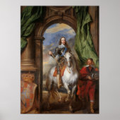 Charles I with M. de St Antoine - Anthony van Dyck Poster (Voorkant)