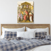 Charles II (823-77) de Bald, na een manuscript Canvas Afdruk (Insitu (Slaapkamer))