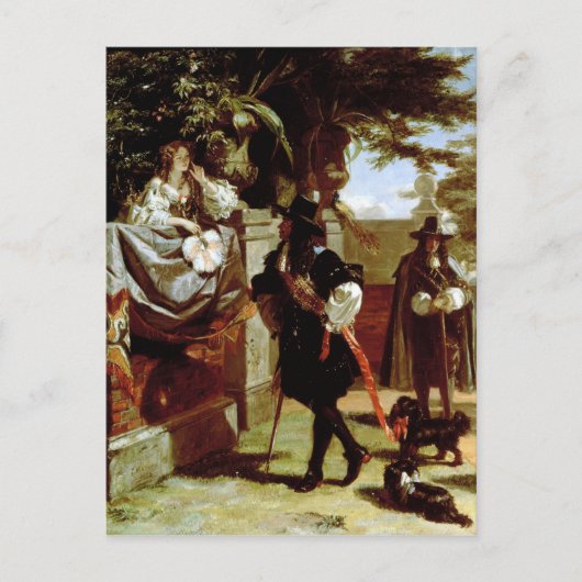 Charles II en Nell Gwynne Briefkaart (Voorkant)