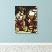 Charles II en Nell Gwynne Canvas Afdruk (Insitu (Houten vloer))