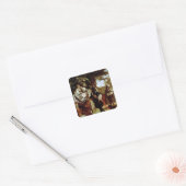 Charles II en Nell Gwynne Vierkante Sticker (Envelop)