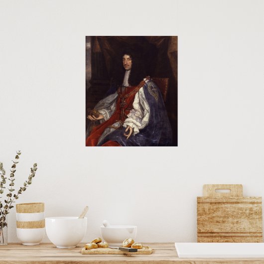 Charles II Poster (Keuken)