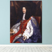 Charles II van Groot-Brittannië en Ierland Canvas Afdruk (Insitu (Houten vloer))
