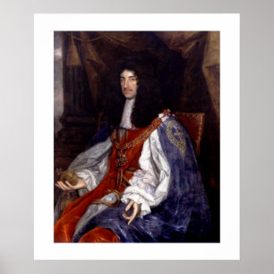 Charles II van Groot-Brittannië en Ierland Poster