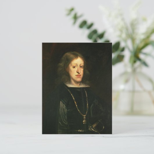 Charles II van Spanje Briefkaart (Staand voorkant)